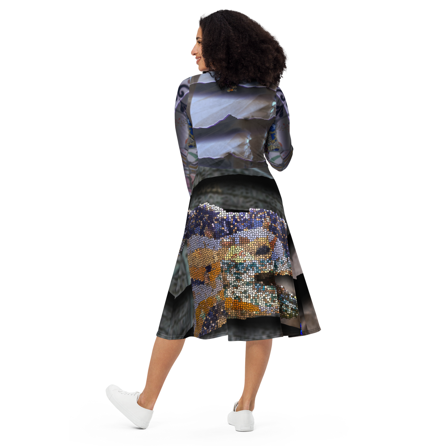 Gaudí Gown Long Sleeve Dress - with Pockets