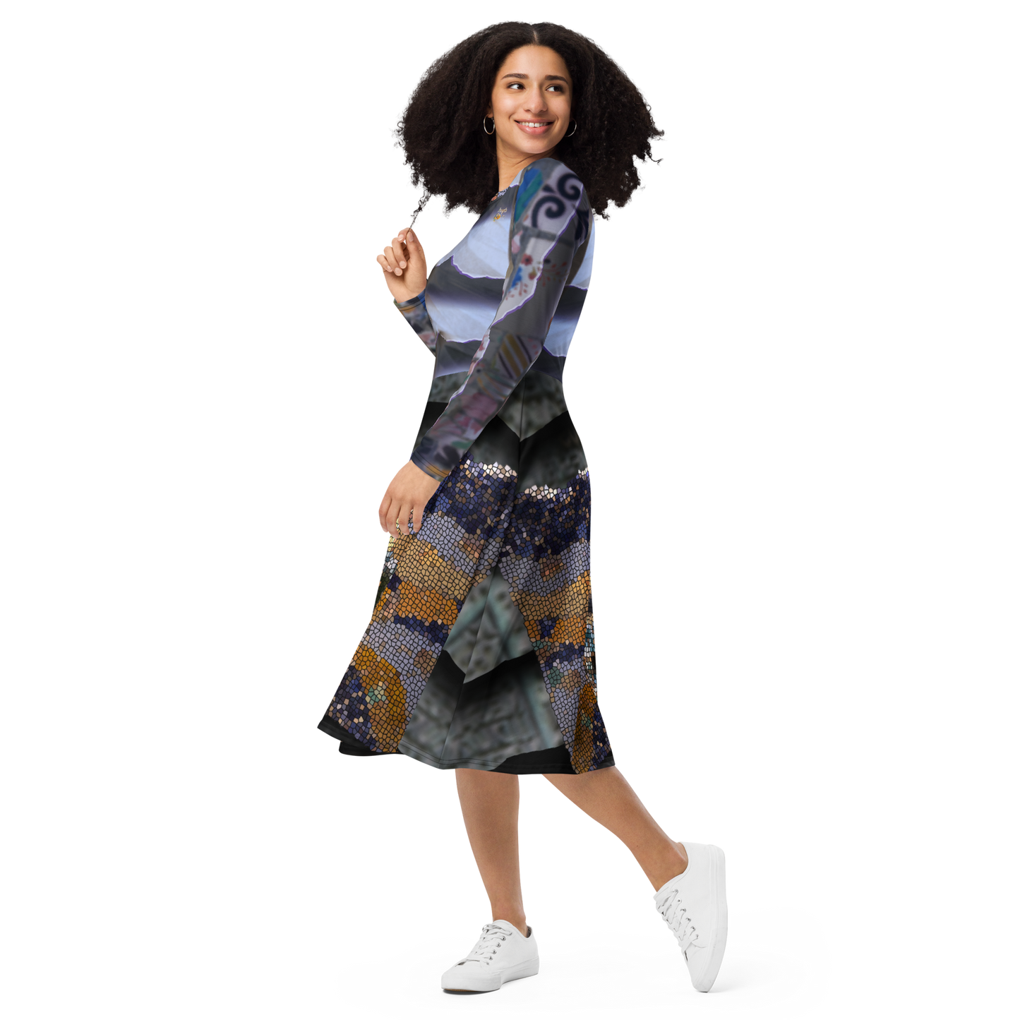 Gaudí Gown Long Sleeve Dress - with Pockets
