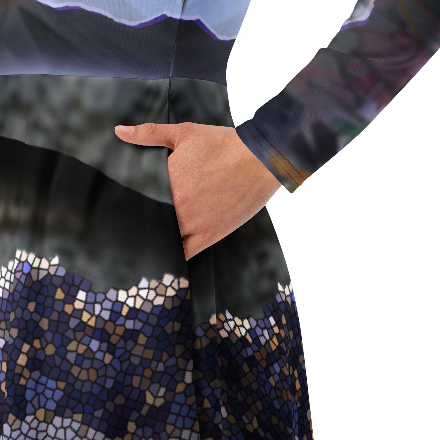 Gaudí Gown Long Sleeve Dress - with Pockets
