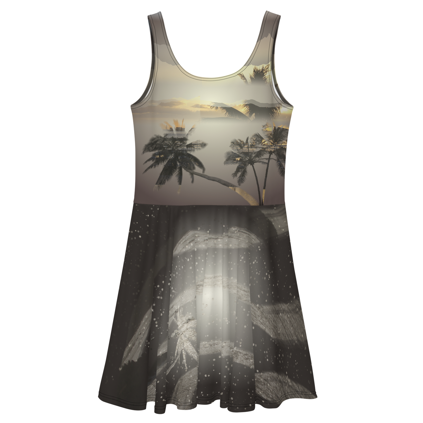 Hawaiian Golden Sunset Dress