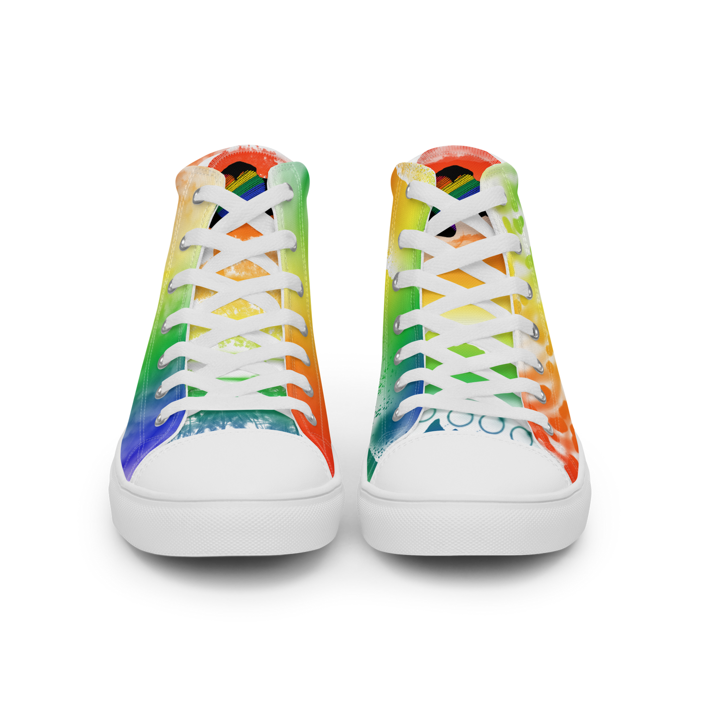 Custom Street Art Rainbow Men’s High Tops