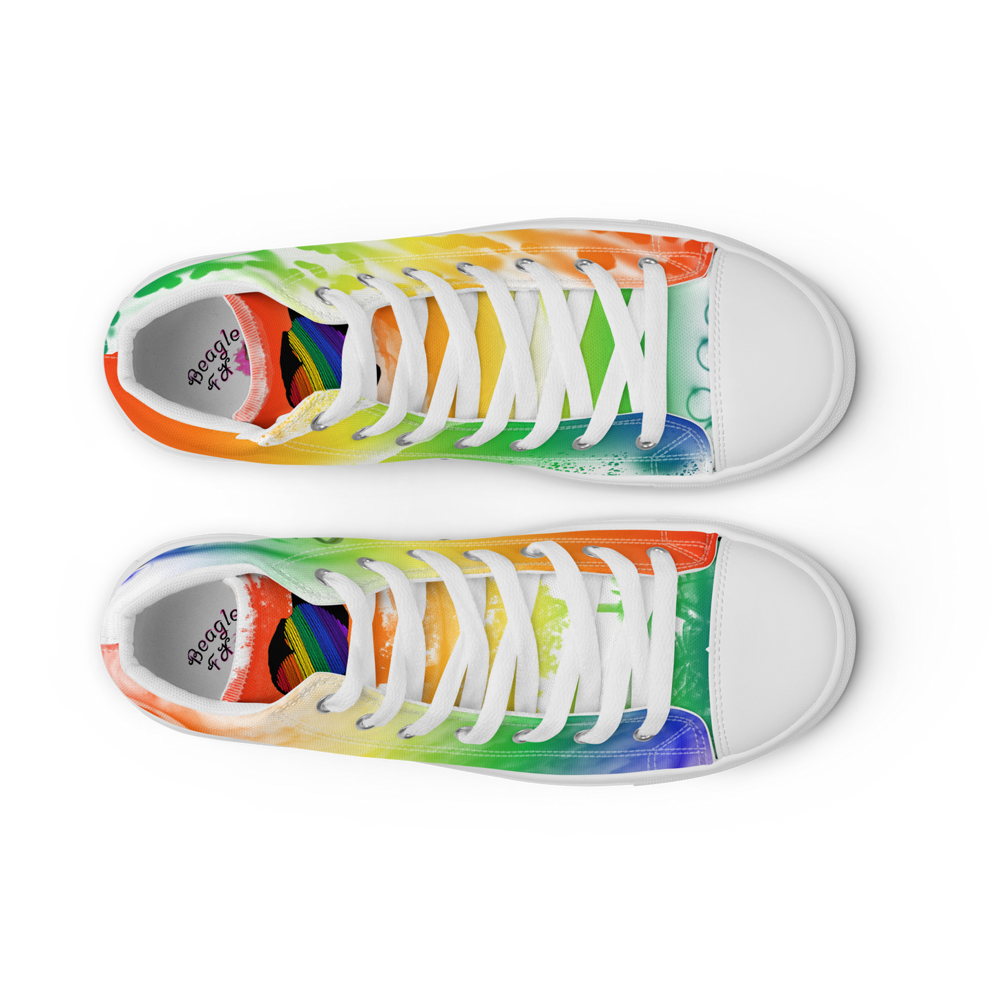 Custom Street Art Rainbow Women’s High Tops
