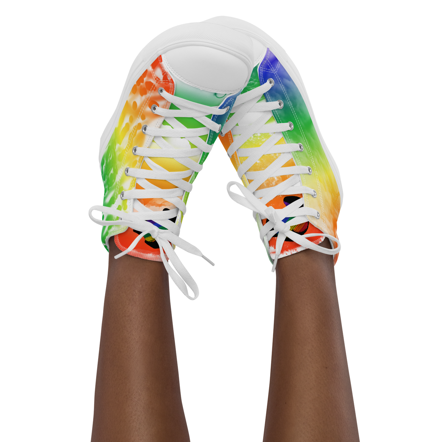 Custom Street Art Rainbow Women’s High Tops