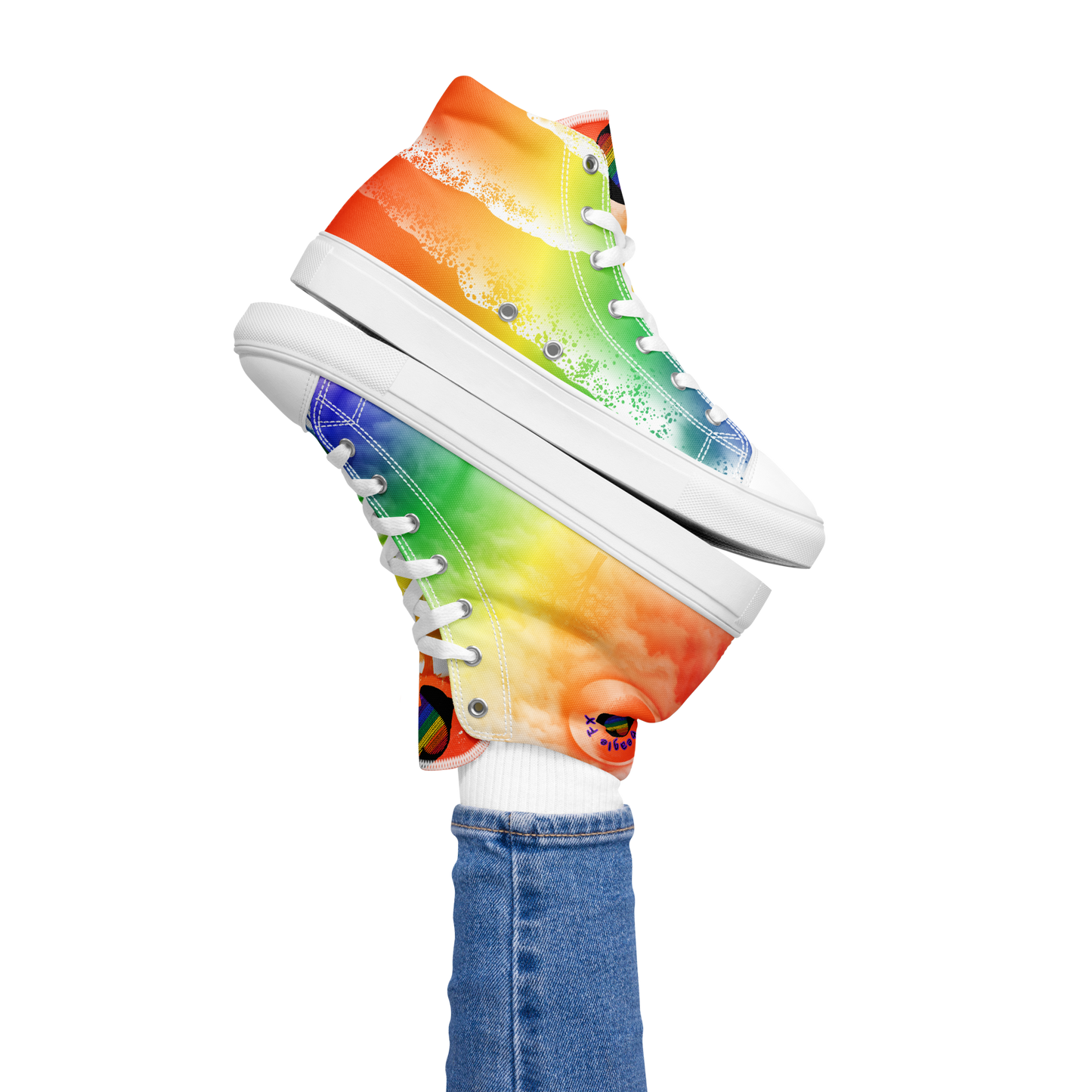 Custom Street Art Rainbow Women’s High Tops