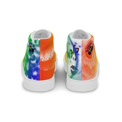 Custom Street Art Rainbow Men’s High Tops